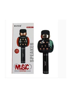 WSTER Karaoke Western wireless speaker with microphone Black/Green 