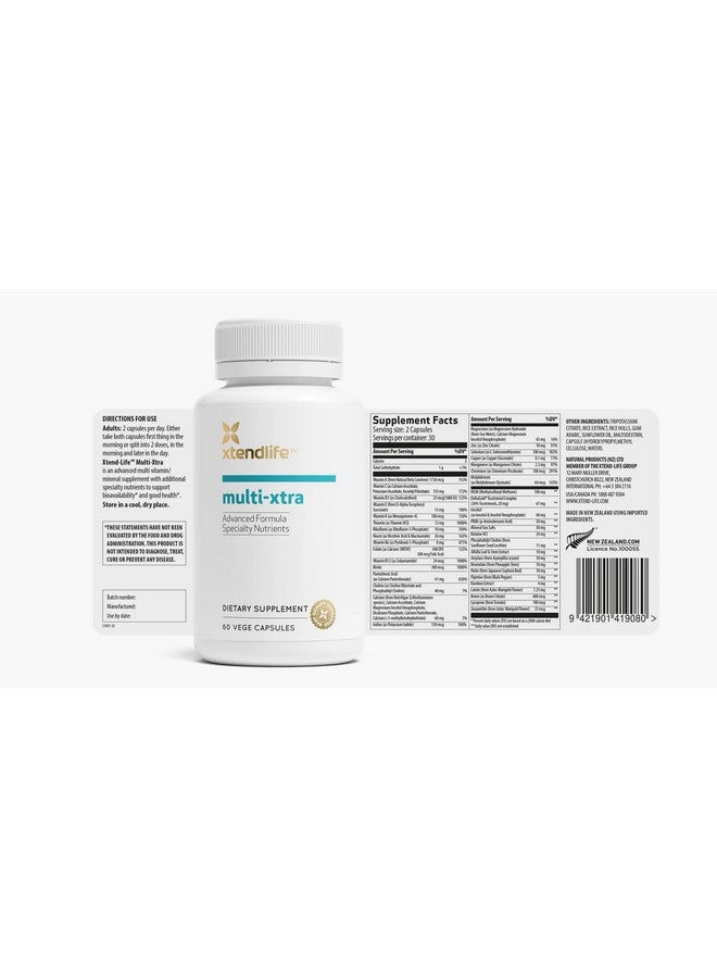 xtendlife Xtendlife Multi-Xtra Advanced Multivitamin & Mineral Supplement with Over 40 Bioavailable Ingredients - Vitamins, Minerals & Herbs for Immune, Heart, Energy - for Men, Women, Children - 30 Day Supply - Image 4