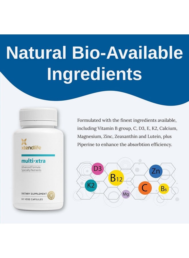 xtendlife Xtendlife Multi-Xtra Advanced Multivitamin & Mineral Supplement with Over 40 Bioavailable Ingredients - Vitamins, Minerals & Herbs for Immune, Heart, Energy - for Men, Women, Children - 30 Day Supply - Image 3