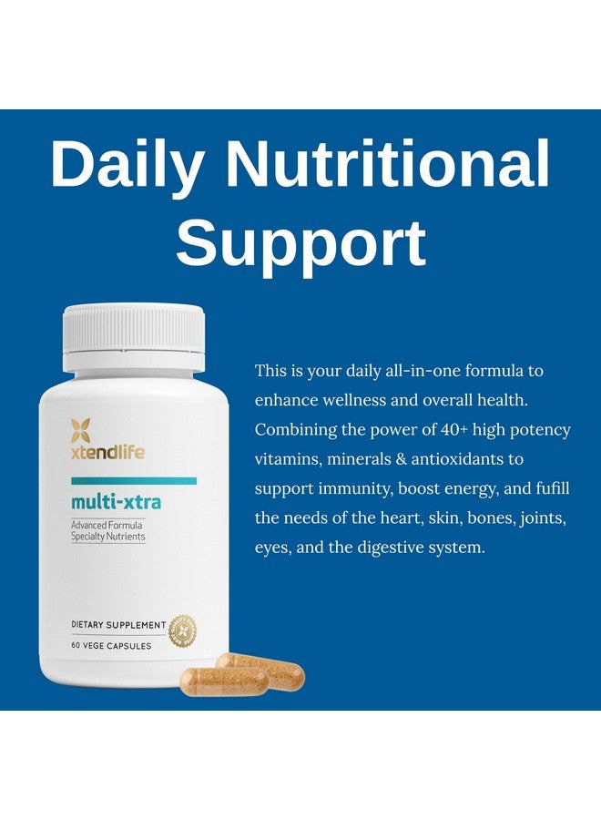 xtendlife Xtendlife Multi-Xtra Advanced Multivitamin & Mineral Supplement with Over 40 Bioavailable Ingredients - Vitamins, Minerals & Herbs for Immune, Heart, Energy - for Men, Women, Children - 30 Day Supply - Image 2