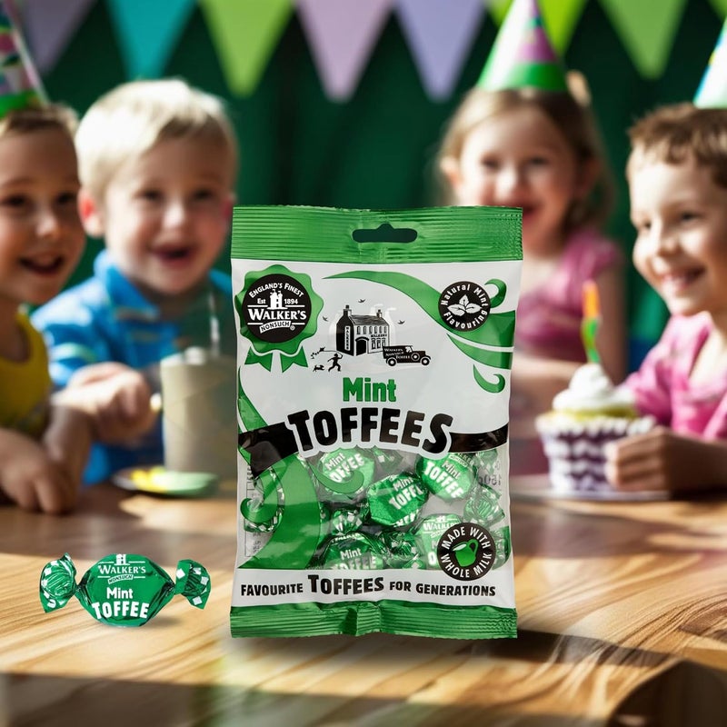 Walker's Walkers Mint Toffees - Delicious Mint Flavored Toffees with Chocolate Center, 150g - Image 4