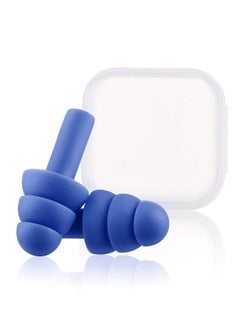 SYOSI Silicone Swimming Ear Plugs, Assorted Colors, 6 Pairs  - Image 4