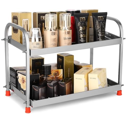 Namani 2-Tier Stainless Steel Kitchen Rack – Countertop Organizer Storage Shelf | Rustproof Space Saver Rack for Spices, Jars, Utensils | Multipurpose Shelf Stand for Kitchen, Bathroom (2-Tier) - Image 2