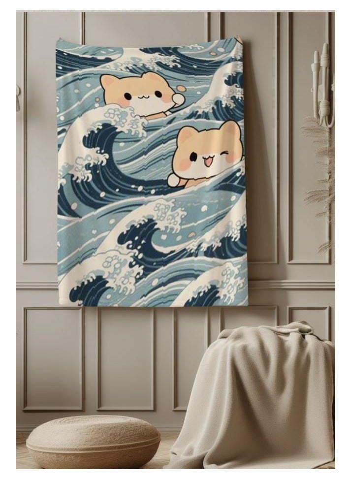 عام بطانية رقيقة من الفانيلا (دافئة ومريحة، ومناسبة للنوم واستخدام الألعاب وإزالة الغبار ومقاومة للرمل) 150 سم * 200 سم - 128 - Image 3