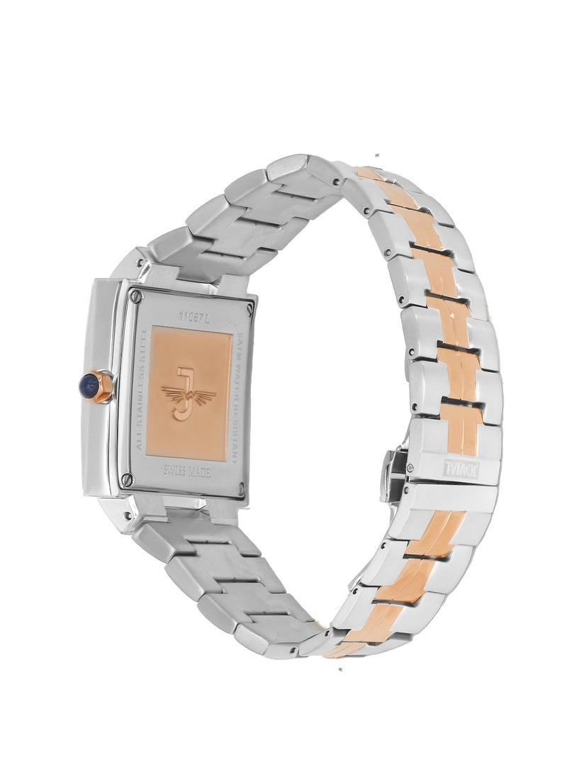 Jovial Women's Fashion metal band watch, 32mm, White  - Image 3