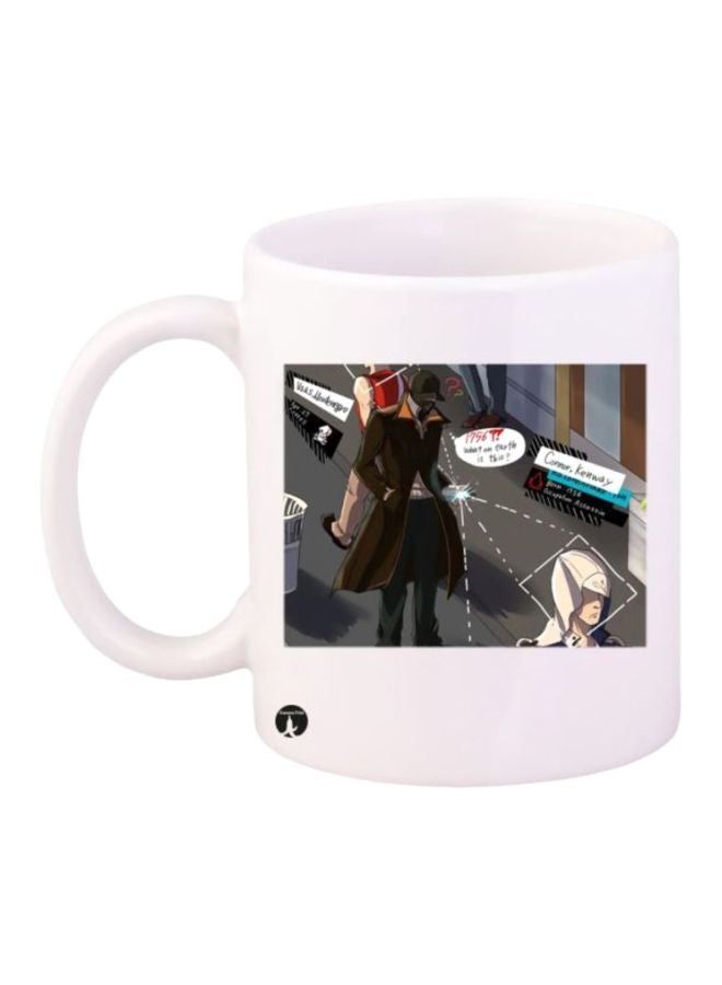 RKN Comics Characters Printed Mug White/Black/Blue - Image 2
