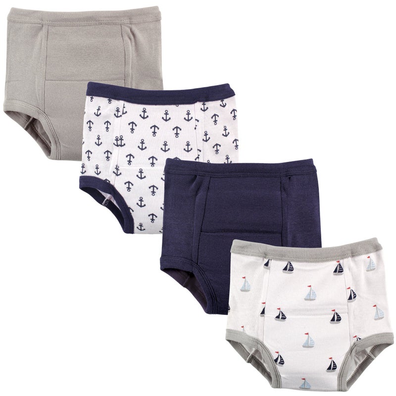 Luvable Friends Unisex Baby Cotton Training Pants, Anchor, 4 Toddler - Image 1