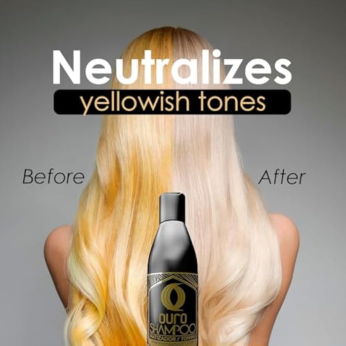 OURO Color-Enhancing Shampoo for Dark Brown & Black Hair – Neutralizes Yellow Tones, Boosts Shine & Intensity, Revitalizes Gray Hair, Protects Color, Use 2-3x Weekly for Best Results (8.45OZ) - Image 5