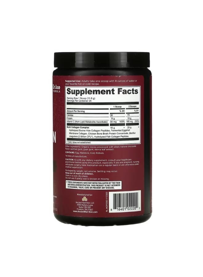 Ancient Nutrition Multi Collagen Protein Chocolate 10 oz 283.2 g - Image 2