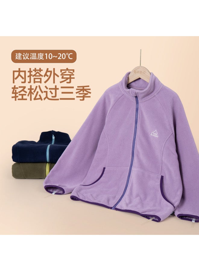 Doodle Home kids' Fleece Jacket For Autumn Camping, Windproof Outerwear For Boys And Girls, Unisex Top For Toddlers To Big Kids - Image 5