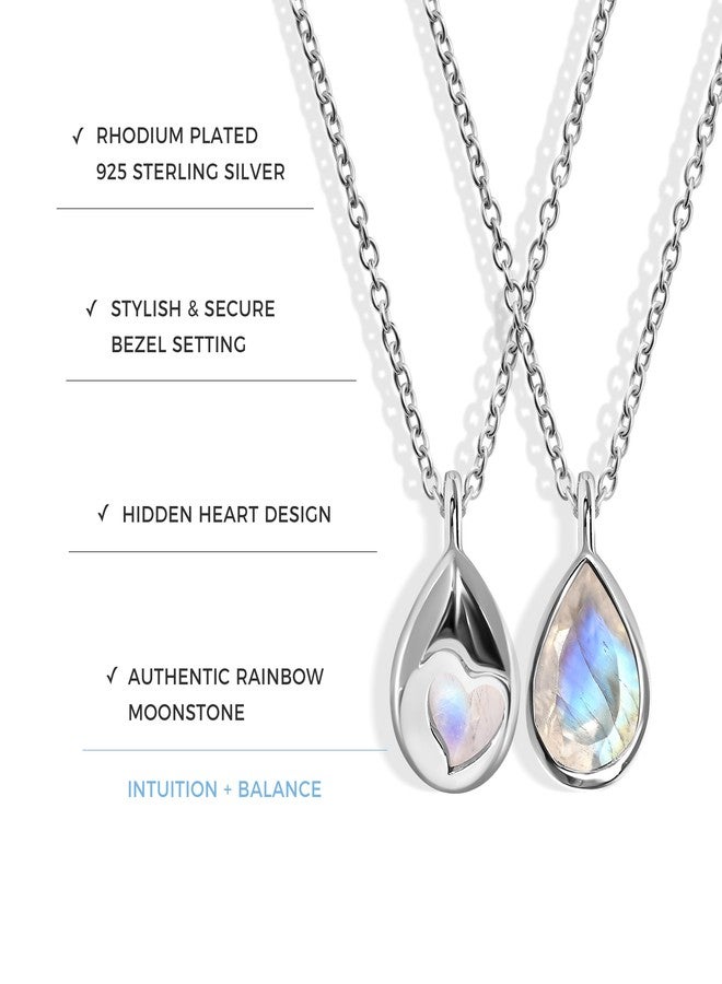 Moon Magic Authentic Moonstone Necklace for Women | Onyx, Labradorite, Black Obsidian Necklaces/Real 925 Sterling Silver |18k Rose and Yellow Gold Enchanted Crystal Necklace for Women/Genuine Jewelry - Image 3