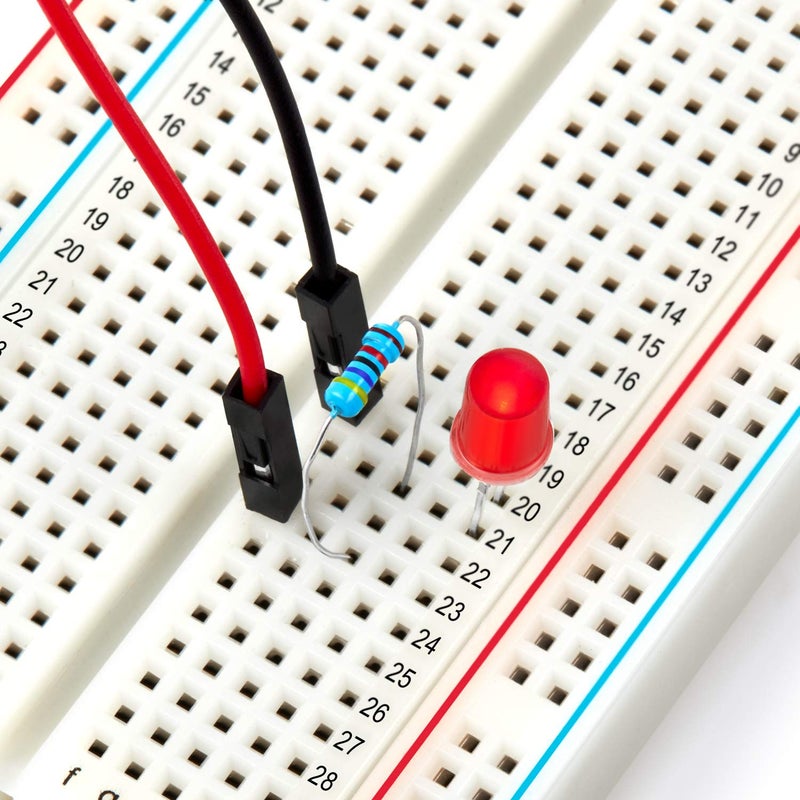 CHANZON 3 pcs Breadboard with 400 Tie Points (BB-801) Solderless Prototype Kit Universal PCB Bread Board Plus 2 Power Rail and Adhesive Back for Small DIY Kits Arduino Proto Raspberry rasp Pi Project - Image 5