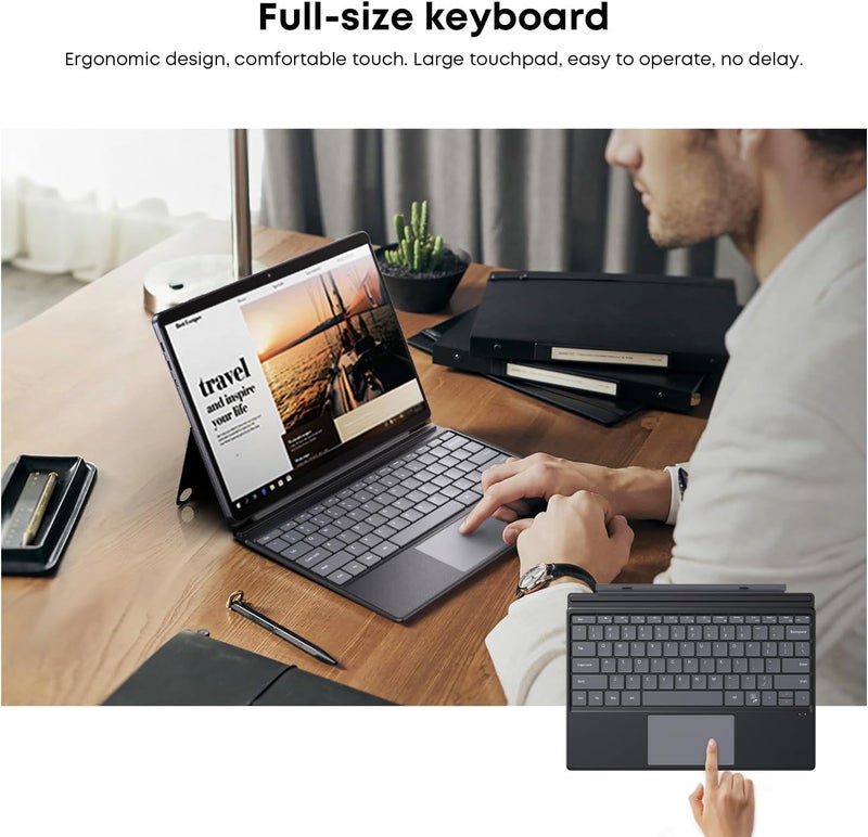 Chuwi لوحة مفاتيح Hi10 Max، لوحة مفاتيح مضاءة للوحة Hi10 Max، 2 في 1 لوحات مفاتيح مغناطيسية، لوحات مفاتيح مغناطيسية أصلية لاسلكية، خفيفة الوزن - Image 5