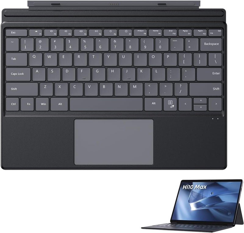 Chuwi لوحة مفاتيح Hi10 Max، لوحة مفاتيح مضاءة للوحة Hi10 Max، 2 في 1 لوحات مفاتيح مغناطيسية، لوحات مفاتيح مغناطيسية أصلية لاسلكية، خفيفة الوزن - Image 1