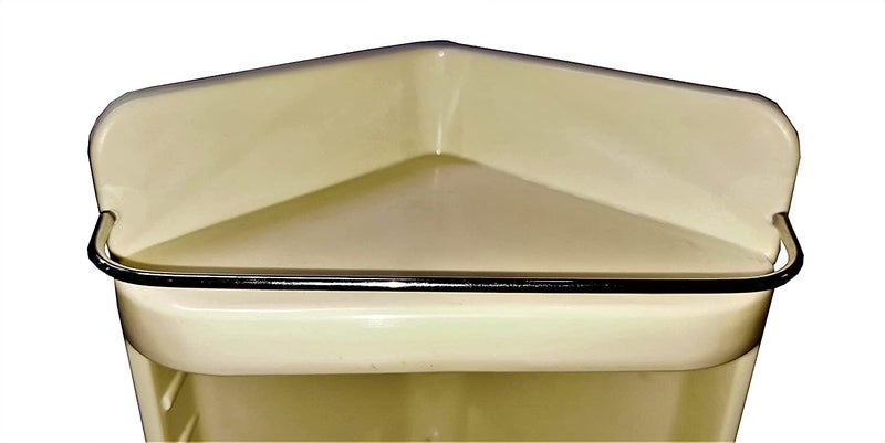 Urban Choice Urban Choice Grace FINE Ware 2 Tier Bathroom Corner Shelf Wall Mounted Storage Shelf Premium Plastic Cabinet for Kitchen Bathroom Living Room Office Stylish Corner Stand - Image 5