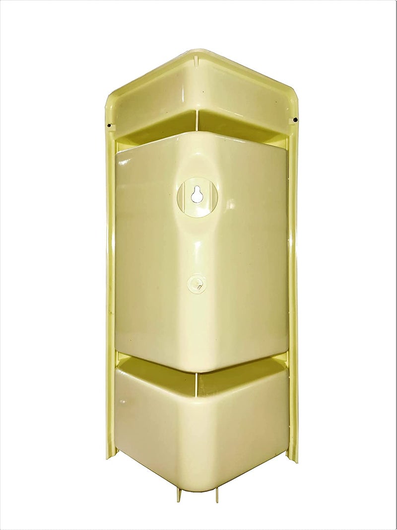 Urban Choice Urban Choice Grace FINE Ware 2 Tier Bathroom Corner Shelf Wall Mounted Storage Shelf Premium Plastic Cabinet for Kitchen Bathroom Living Room Office Stylish Corner Stand - Image 4