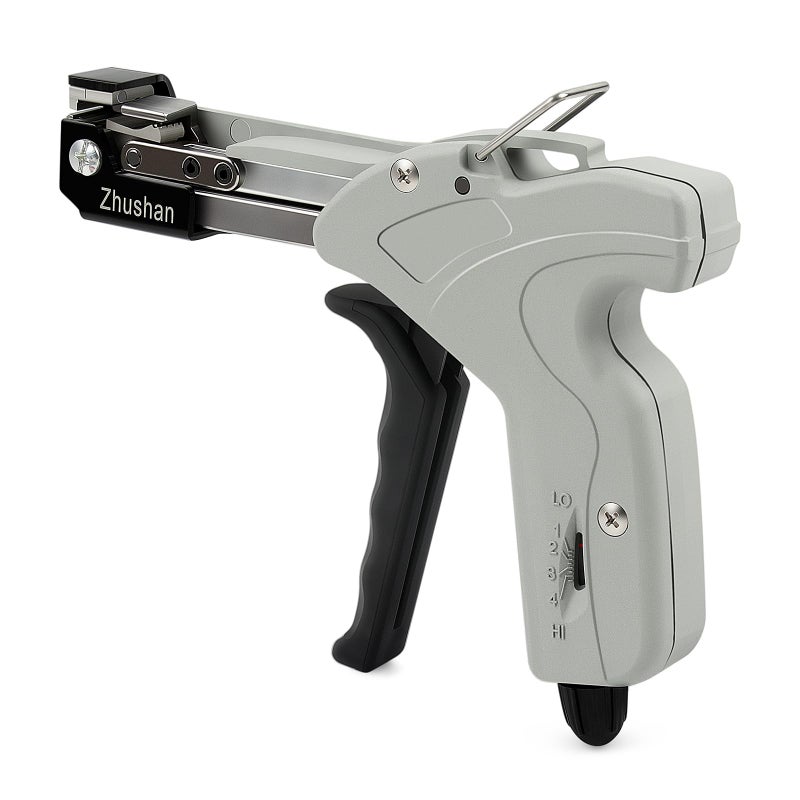 Zhushan Stainless Steel Cable Tie Gun Auto Tighten Cut Tool for 4679mm Metal Ties 4Level Tension HeavyDuty Easy to Use - Image 2