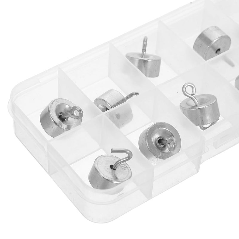 Ipetboom 10pcs Lab Calibration Weight Set 10g Hooked Chrome-Plated Gram Weights for Digital Scale Precision Testing Physics Experiment Teaching - Image 3