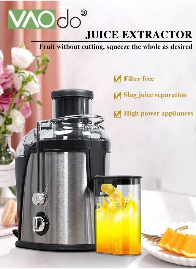 Juicer Machine Extractor 800W High-Speed Quick Juice Making Wide Chute for Veggies & Fruits Easy to Clean BPA Free Durable Stainless Steel Kitchen Juicer