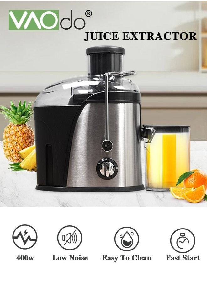 Juicer Machine Extractor 800W High-Speed Quick Juice Making Wide Chute for Veggies & Fruits Easy to Clean BPA Free Durable Stainless Steel Kitchen Juicer
