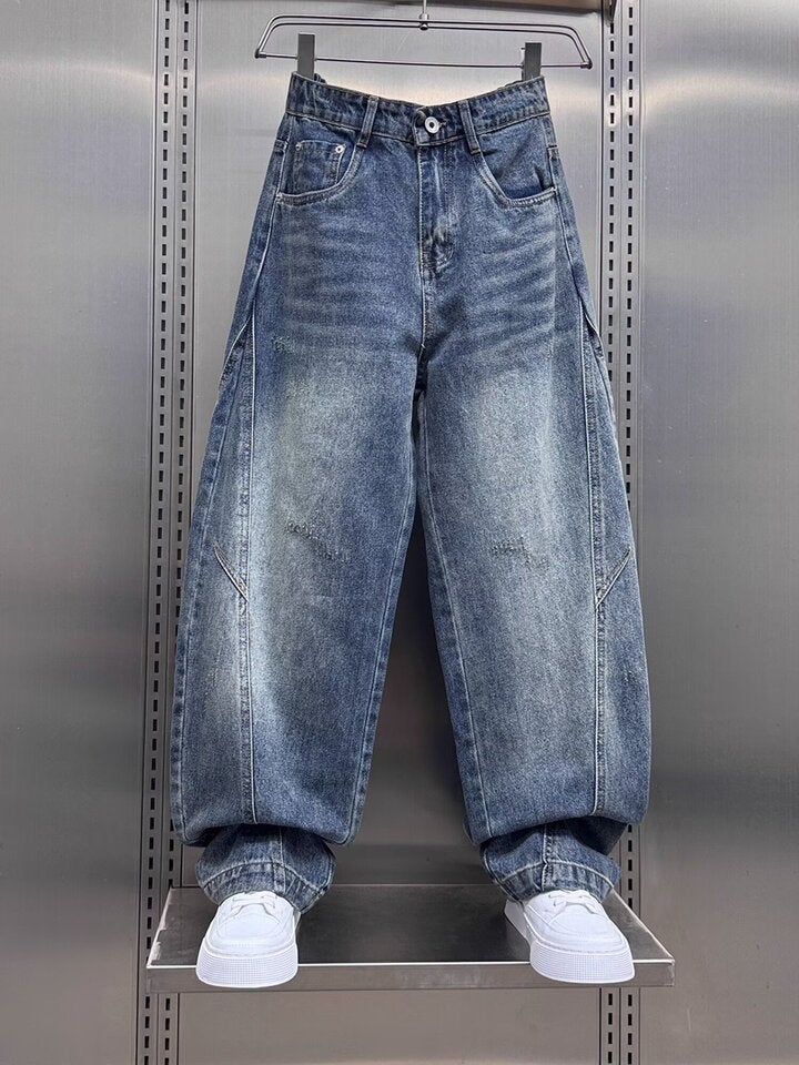 Unisex Casual Daily Denim Jeans - Image 4
