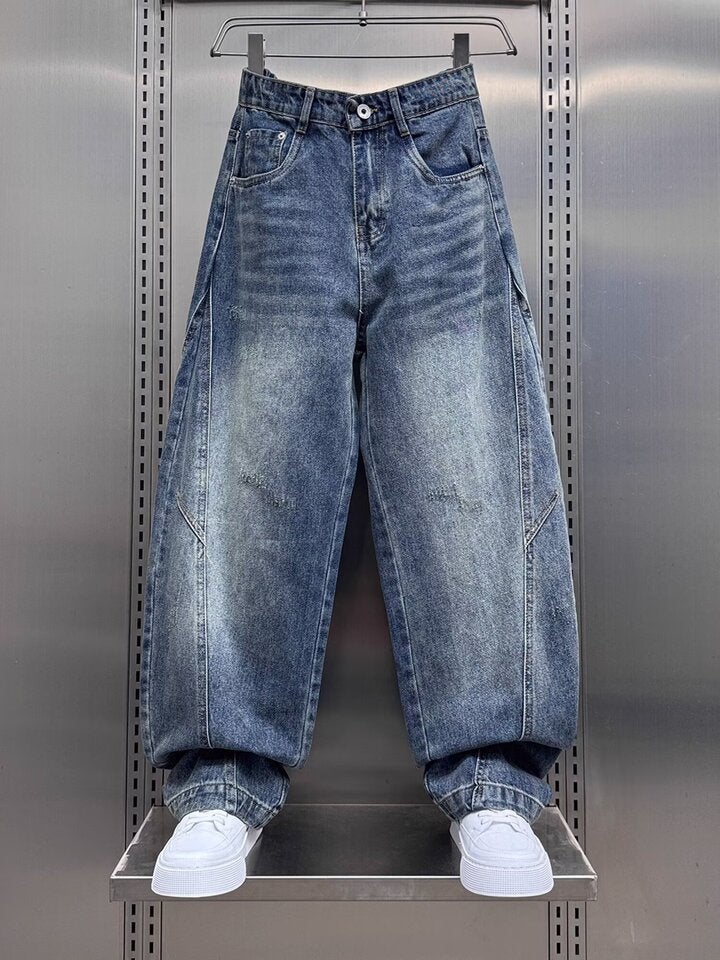 Unisex Casual Daily Denim Jeans - Image 3