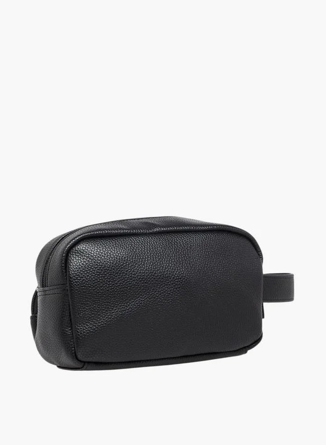 LBL by Shoexpress Solid Pouch with Zip Closure