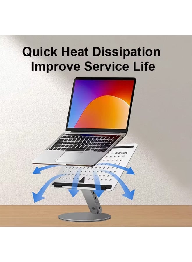 Mowsil Adjustable Laptop Stand for Desk & Tablet - Image 4
