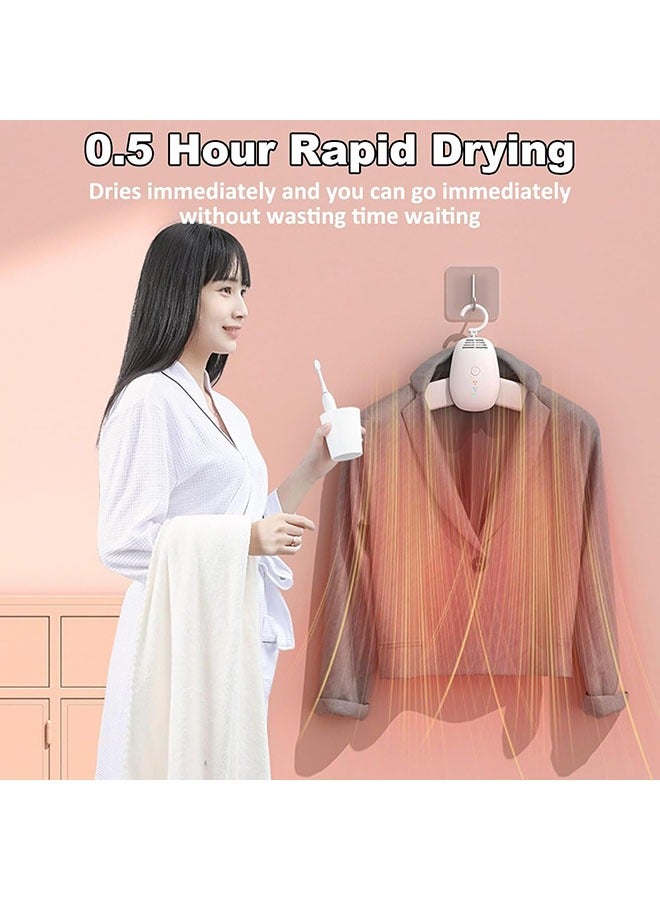 يلا جوي مجففات الملابس الكهربائية المحمولة للسفر - مصغرة مجفف الملابس مع مجفف الأحذية متعددة الوظائف أنبوب / طوي رف التجفيف التدفئة / كتم موتور / شقة / سيارة صالون - Image 3