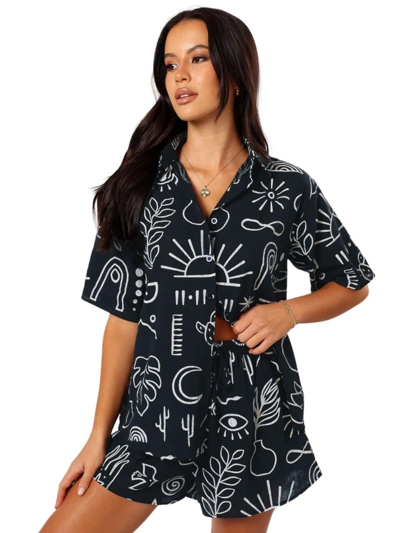 Leriya Fashion GRECIILOOKS Co-ord Set for Women – Stylish Korean Summer Two Piece Outfit | Trendy Travel & Streetwear Look for Girls & Women - Image 1