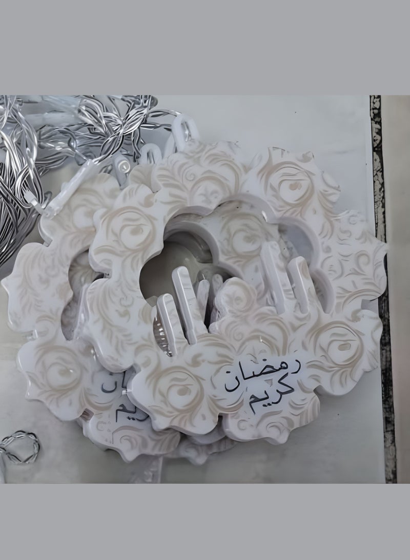 Zaprus LED Strip Star Moon Curtain Ramadan Decoration Lights - 3.5 M LED Eid Decorations String Lights for Home & Window | 8 Lighting Modes Fairy Lights for Ramadan Kareem, Eid Mubarak, & Bedroom Decor - Image 4