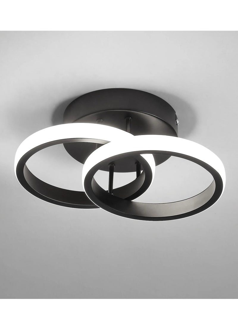 Small LED Ceiling Lamp, Bedroom Ceiling Lamp  LED Plafon Double Ring Ceiling, Black Living Room Ceiling Lamps - pzsku/ZCB5A819070C756D484B9Z/45/_/1721197414/49a45f29-7f23-4d05-b489-b1e61b02f2b9