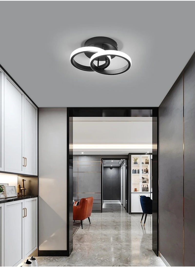 Small LED Ceiling Lamp, Bedroom Ceiling Lamp  LED Plafon Double Ring Ceiling, Black Living Room Ceiling Lamps - pzsku/ZCB5A819070C756D484B9Z/45/_/1721197436/715e1c71-2171-4a28-b51c-0892ebb731e3