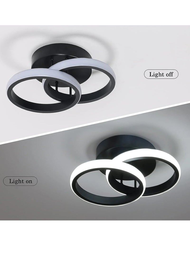 Small LED Ceiling Lamp, Bedroom Ceiling Lamp  LED Plafon Double Ring Ceiling, Black Living Room Ceiling Lamps - pzsku/ZCB5A819070C756D484B9Z/45/_/1721197437/c56491b4-e080-4707-9e4c-7bd2c1a0ce5a