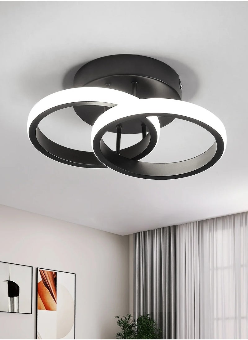 Small LED Ceiling Lamp, Bedroom Ceiling Lamp  LED Plafon Double Ring Ceiling, Black Living Room Ceiling Lamps - pzsku/ZCB5A819070C756D484B9Z/45/_/1721197438/5b895b6b-8d28-41af-b4e8-9ac7821819f2