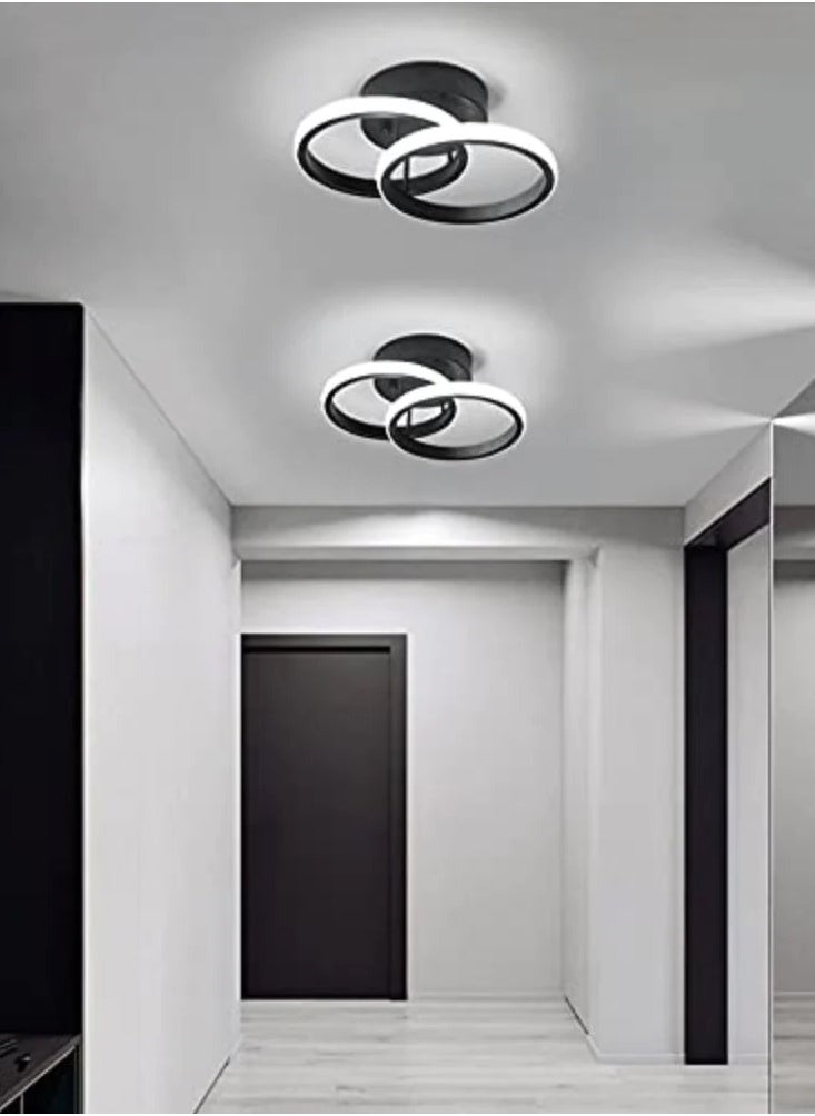 Small LED Ceiling Lamp, Bedroom Ceiling Lamp  LED Plafon Double Ring Ceiling, Black Living Room Ceiling Lamps - pzsku/ZCB5A819070C756D484B9Z/45/_/1721197445/e2d8a69e-c292-43c6-aae3-c694186e83b2