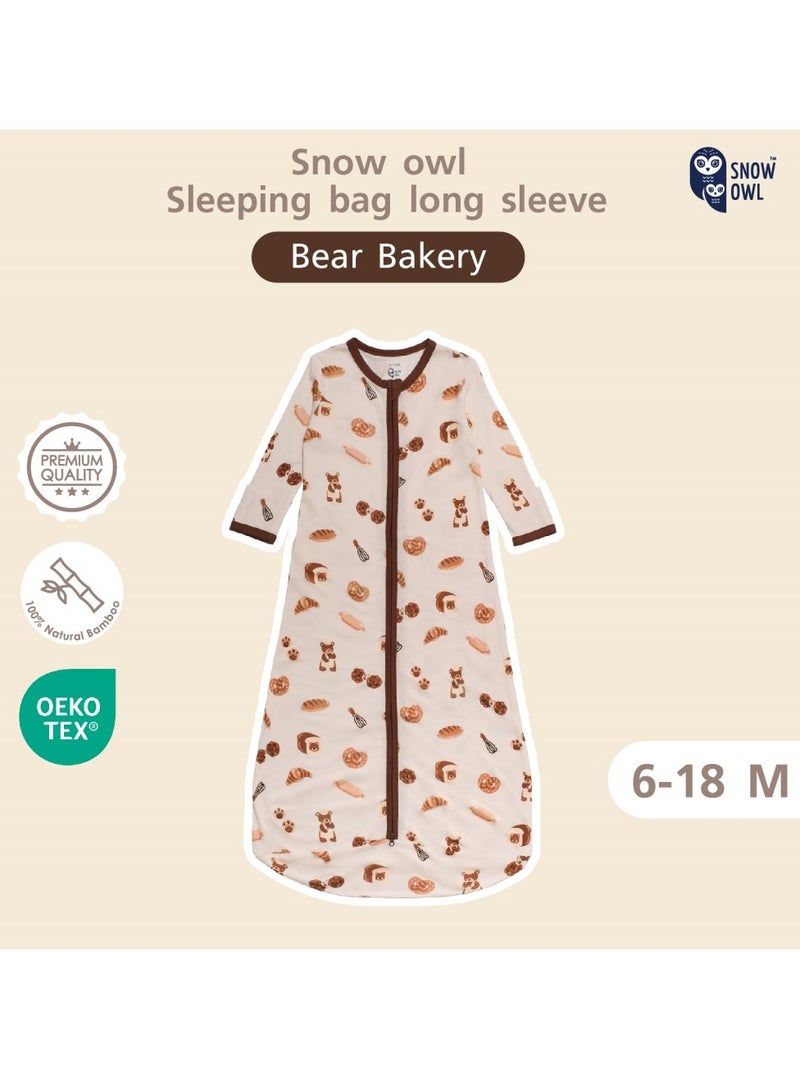 Snow Owl Baby Sleeping Bag Long Sleeve (0-6/6-18/18-36 Months) - Bear Bakery, 6-18 Months - Image 3