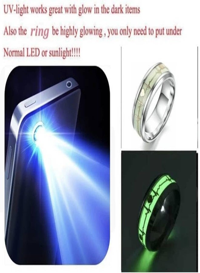 BEAUTIVIA Glow in the Dark Radium Ring Pendant Stainless Steel Chain for Men and Women – Locket set - Image 5