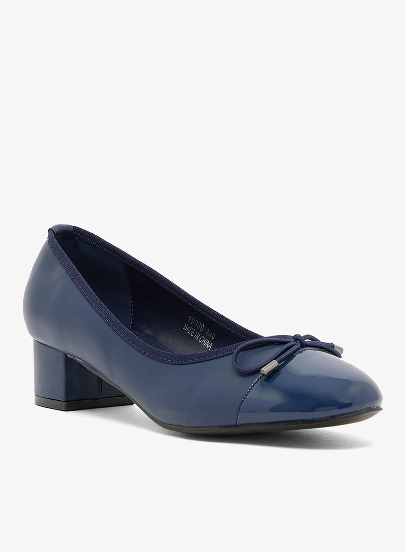 سبوت أون حذاء بكعب منخفض مع فيونكة - Image 2