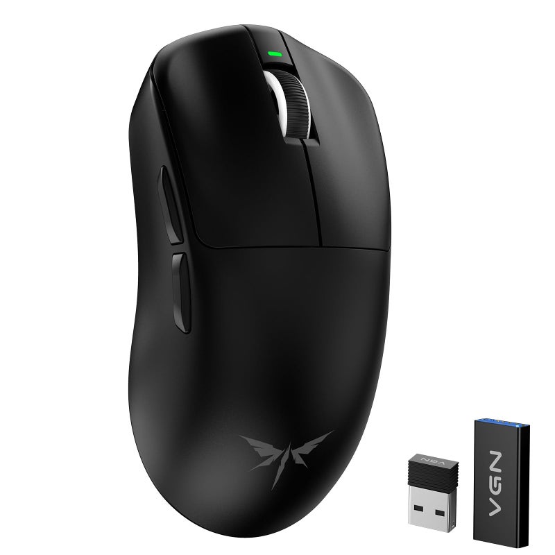 VGN F1 MOBA Wireless Gaming Mouse with Max 26,000 DPI, High Precision, Lightweight 55g, 4K Polling, 200Hr Battery Life, 6 Programmable Buttons, USB-C Charging, for PC/Mac/Laptop Classic Black - Image 1