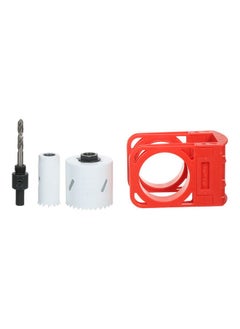 NIBEMINENT Door Lock Installation Hole Punch Kit Red 20.50X10.00X17.50cm  - Image 1