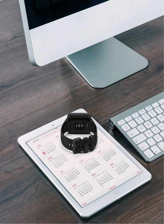 LOKEKE Compatible with Xiaomi Mi Band 7 Pro Replacement Band - Silicone Replacement Wrist Watch Band Strap Compatible with Xiaomi Mi Band 7 Pro(Silicone Black) - Image 4