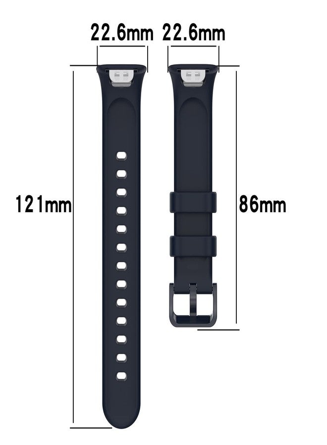 LOKEKE Compatible with Xiaomi Mi Band 7 Pro Replacement Band - Silicone Replacement Wrist Watch Band Strap Compatible with Xiaomi Mi Band 7 Pro(Silicone Black) - Image 5