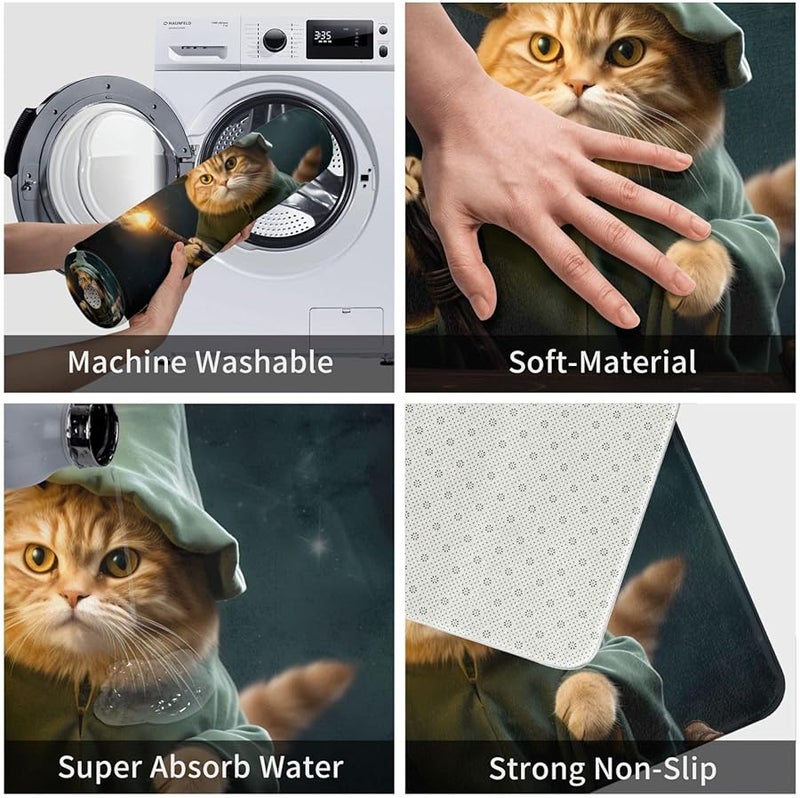 حصيرة باب ساحر القطط فايا 24 × 16 بوصة للداخل والخارج - Image 5