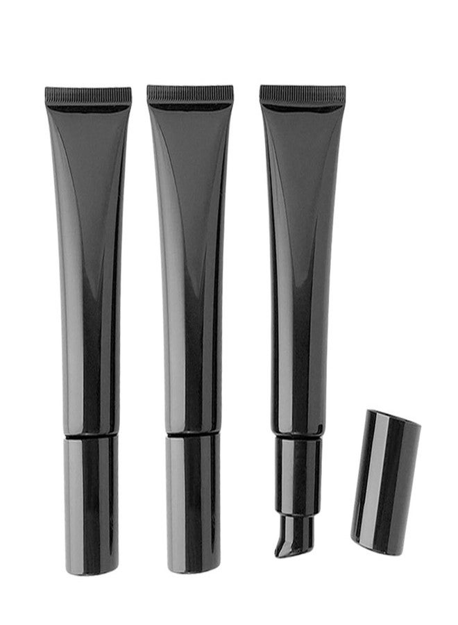 ASTRQLE 3 Pcs 40ml 1.3oz Black Airless Pump Bottles Portable Travel Bottles for Toiletries Leak Proof Travel Cosmetic Containers Tubes Vacuum Cosmetic Cream Pump Bottles for Sunscreen Serums Lotion - Image 1