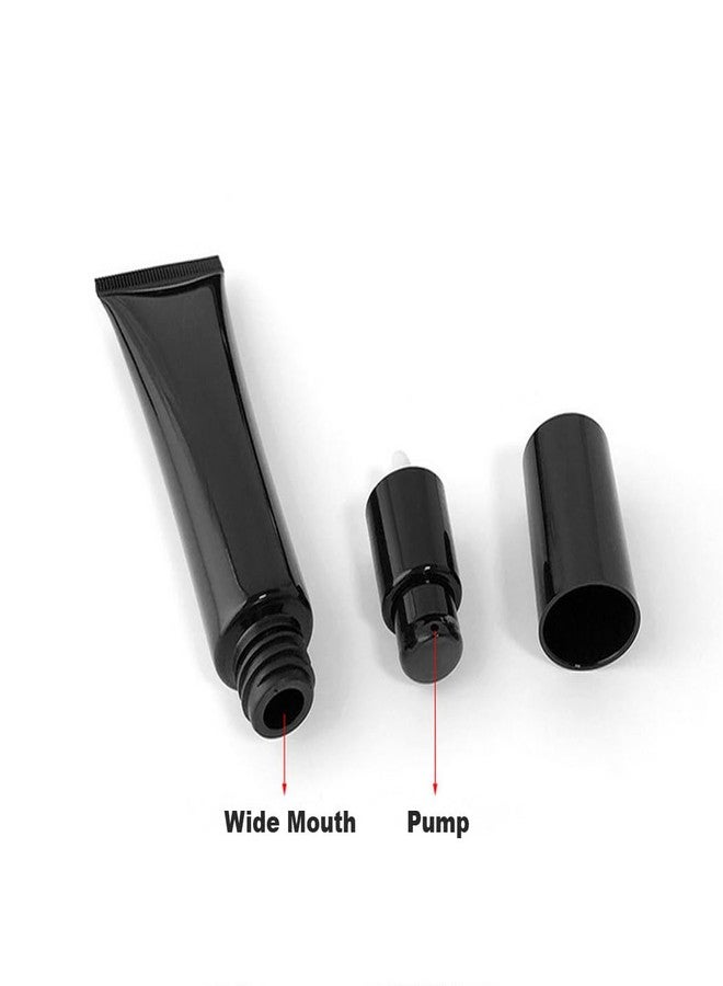 ASTRQLE 3 Pcs 40ml 1.3oz Black Airless Pump Bottles Portable Travel Bottles for Toiletries Leak Proof Travel Cosmetic Containers Tubes Vacuum Cosmetic Cream Pump Bottles for Sunscreen Serums Lotion - Image 5