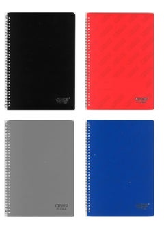PARTNER 4-Piece A5 Size Spiral Notebook Multicolour  - Image 1