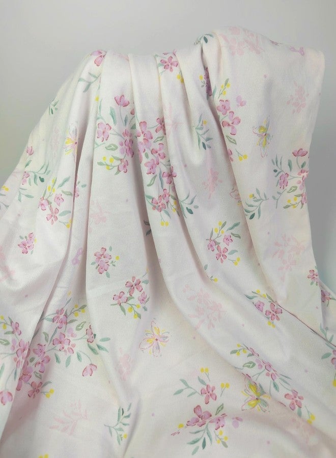 MorroMorn Pink Pillow Cases Standard Size for Girls Kids, 2 Packs Cute Pillowcases, Super Soft Jersey Knit Microfiber, Decorative Pillow Shams for Toddler Bedding, 20x30 Inches (Pink Flowers) - Image 2