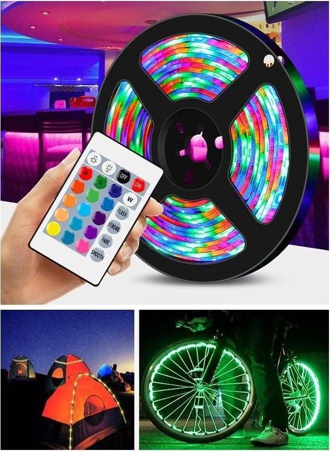 HOMESTAR LED Strip Lights for bedroom - Multicolor with Remote, USB Powered, Waterproof, Perfect lights Bedroom, TV, Desktop PC, Fish Tank Decoration, Wall Lights, 5M  - Image 5
