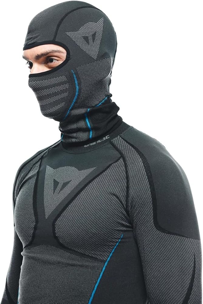 Dainese Dry Balaclava, Motorcycle Under Helmet Balaclava, Black/Blue, N - Image 3